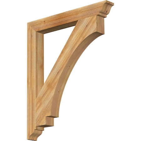 Ekena Millwork Imperial Traditional Rough Sawn Bracket, Western Red Cedar, 4"W x 34"D x 40"H BKT04X34X40IMP01RWR
